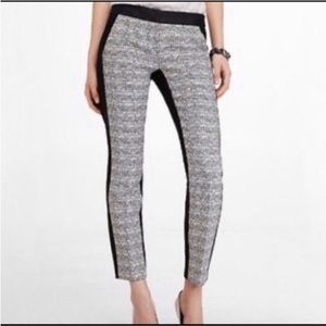 Express Columnist Pants |  Black + White Tweed | Size 8R